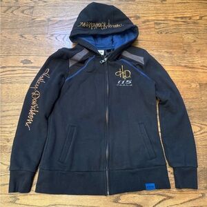 Harley-Davidson 115th Anniversary Zip-Up Hoodie Black Women’s Medium
